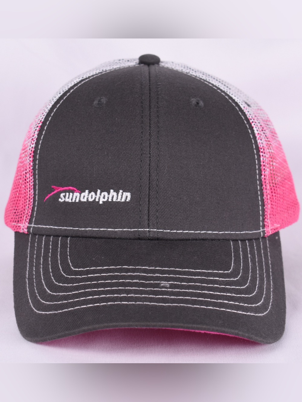 Sundolphin Black Pink Trucker Hat